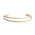 Clara Double Layering Choker Necklace Gold - Alegant - Denise Pacini - Geometric Collection