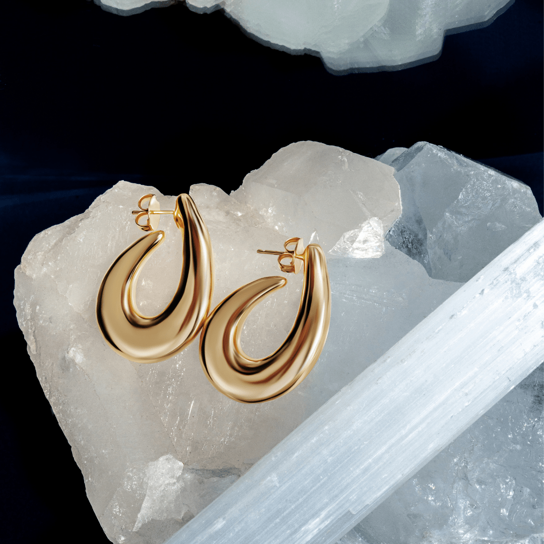 Clara Gold Hoops - Alegant - Denise Pacini