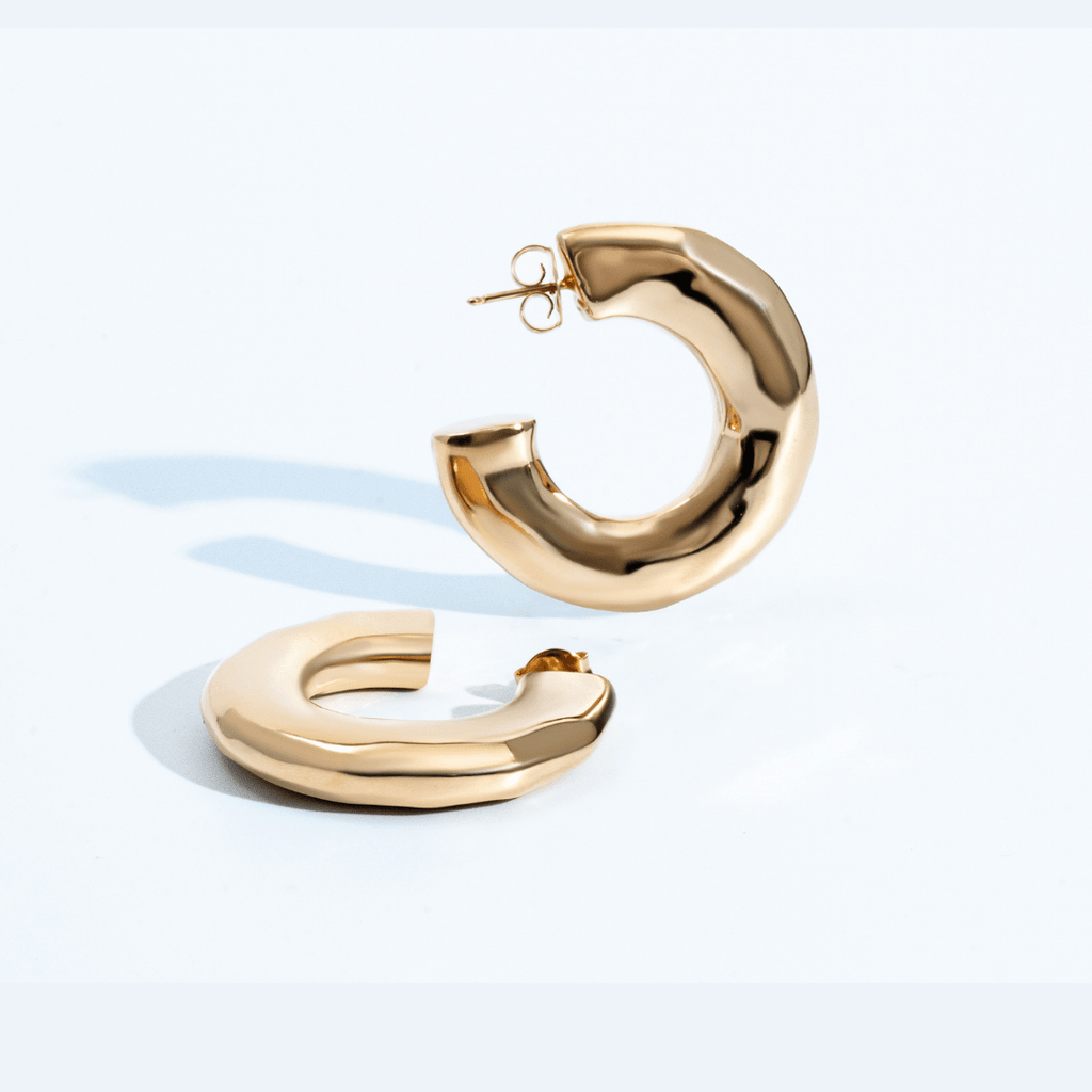 Emma Hammered Open Hoops - Alegant - Denise Pacini