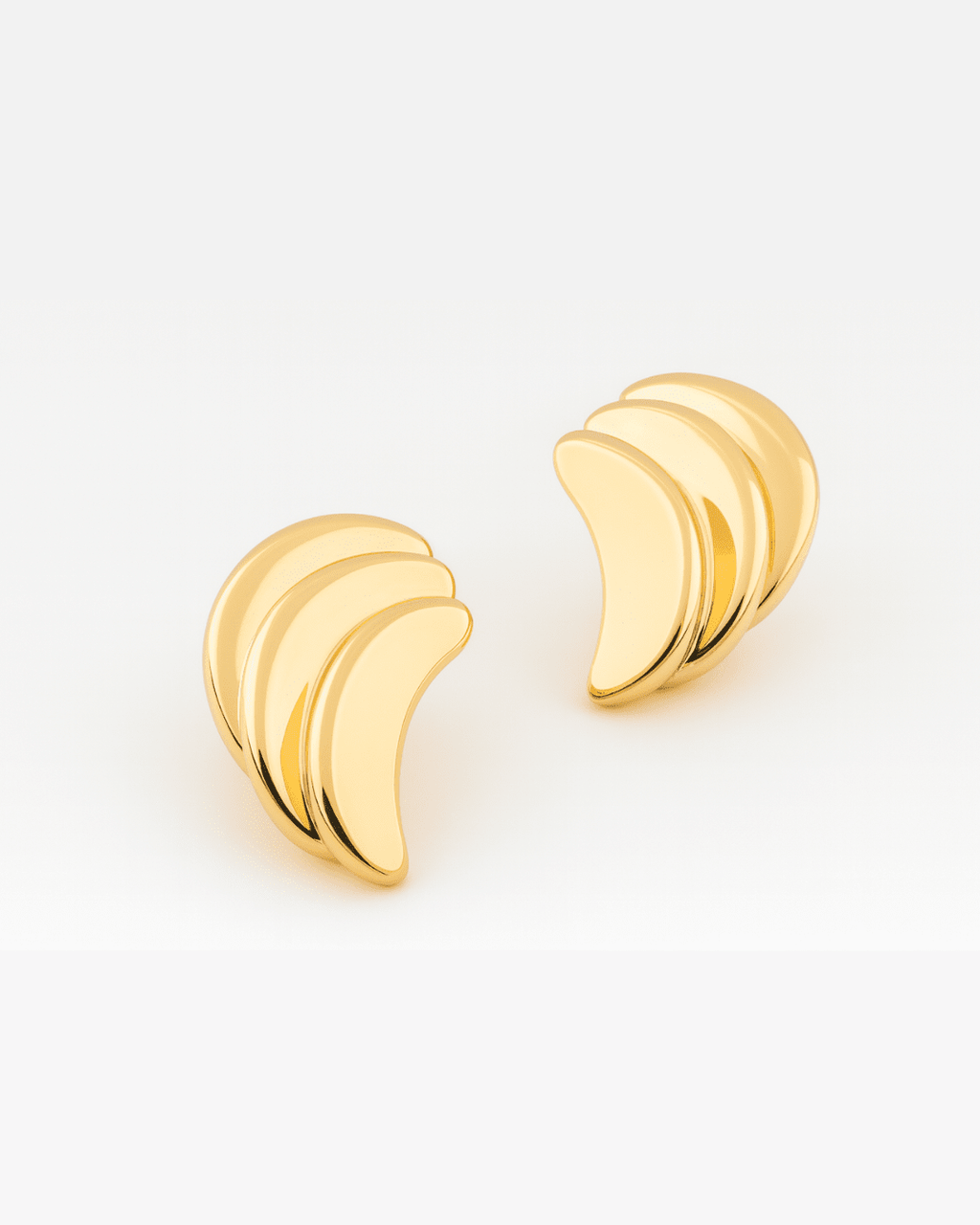 Luna Layered Gold Earrings - Alegant - Denise Pacini