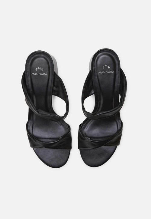 Pink Goat Leather Mules Xaxim – Women’s 6.5 cm Block Heel Sandals