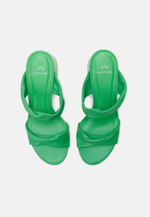 Pink Goat Leather Mules Xaxim – Women’s 6.5 cm Block Heel Sandals